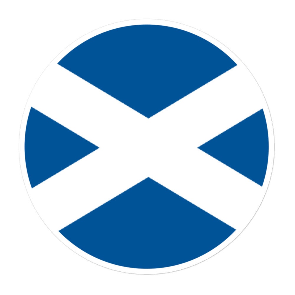 Scotland Flag Sticker | Bubble-free Kiss Cut Versatile Durable Water Safe Decorative Add-on for your Cars, Laptops, Notebooks and Phones