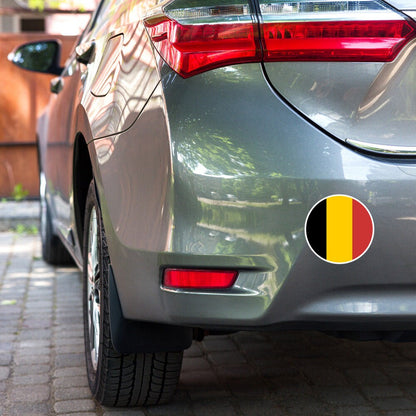 Belgium Flag Sticker | Bubble-free Kiss Cut Versatile Durable Water Safe Decorative Add-on for your Cars, Laptops, Notebooks and Phones