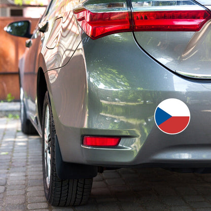 Czech Republic Flag Sticker | Bubble-free Kiss Cut Versatile Durable Water Safe Decorative Add-on for your Car, Laptop, Notebook and Phone