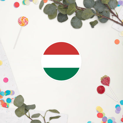 Hungary Flag Sticker | Bubble-free Kiss Cut Versatile Durable Water Safe Decorative Add-on for your Cars, Laptops, Notebooks and Phones