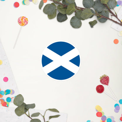 Scotland Flag Sticker | Bubble-free Kiss Cut Versatile Durable Water Safe Decorative Add-on for your Cars, Laptops, Notebooks and Phones