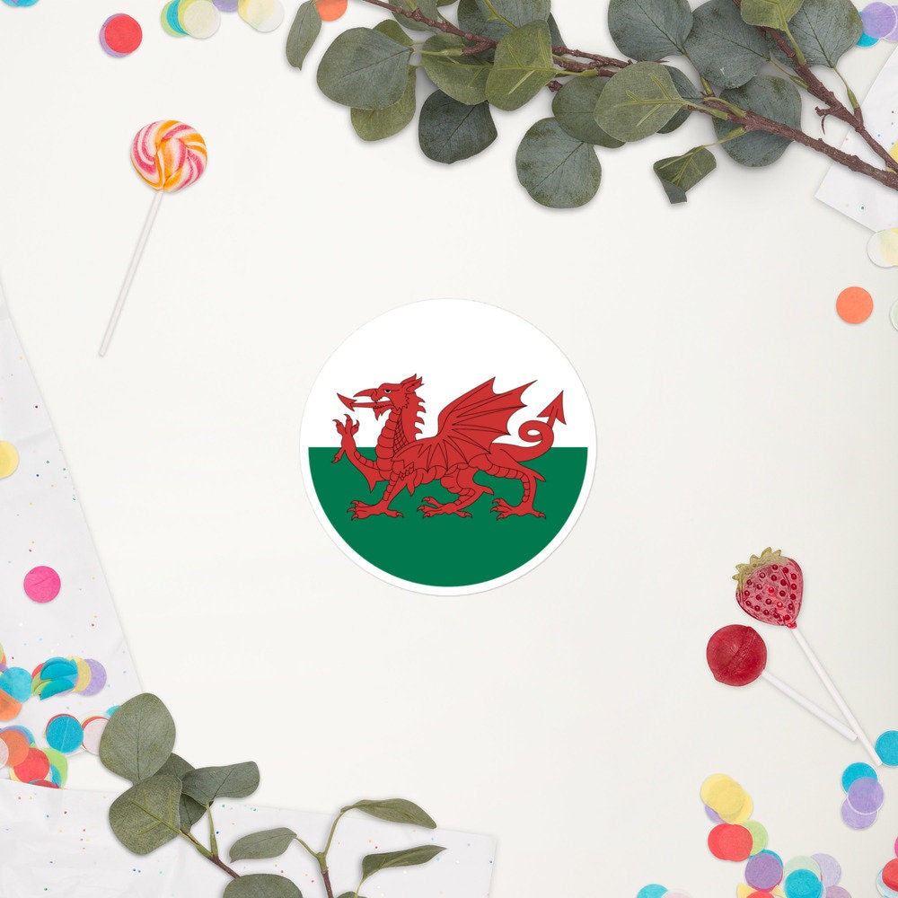 Wales Flag Sticker | Bubble-free Kiss Cut Versatile Durable Water Safe Decorative Add-on for your Cars, Laptops, Notebooks and Phones