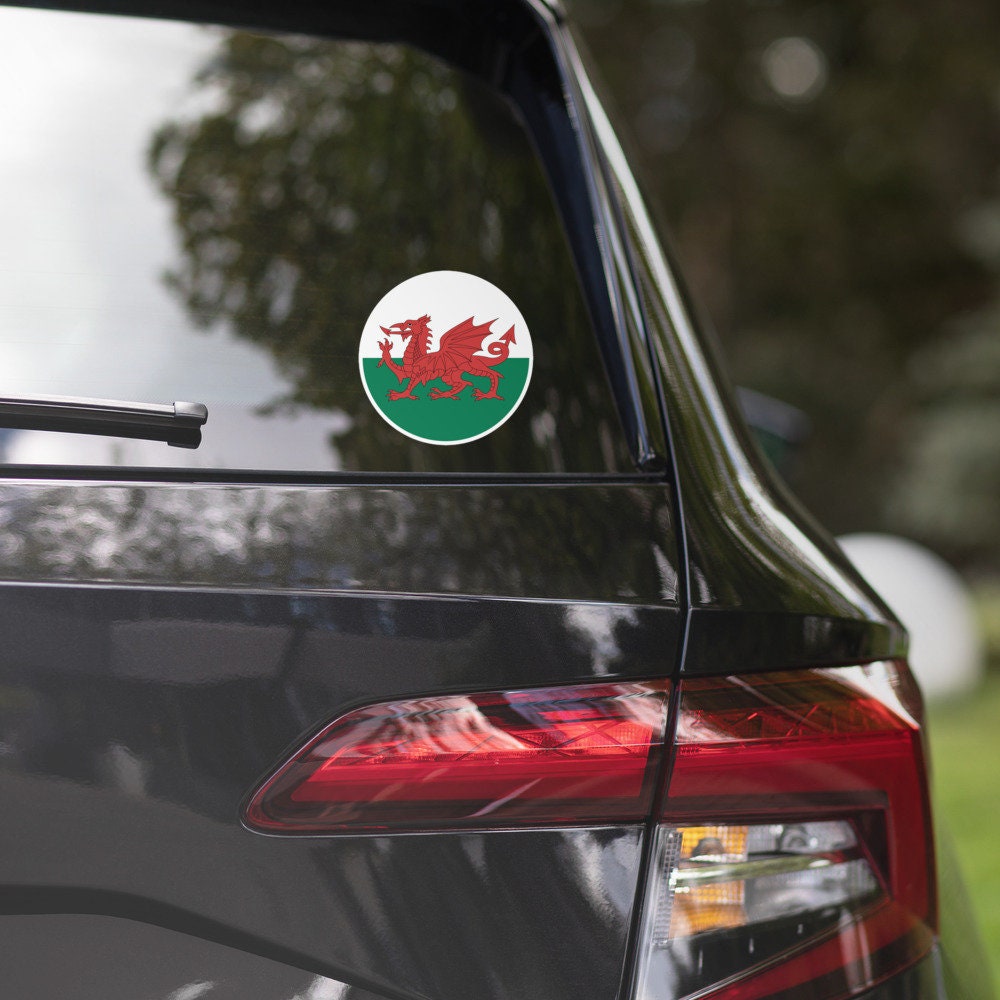 Wales Flag Sticker | Bubble-free Kiss Cut Versatile Durable Water Safe Decorative Add-on for your Cars, Laptops, Notebooks and Phones