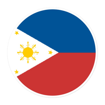 Philippines Flag Sticker | Bubble-free Kiss Cut Versatile Durable Water Safe Decorative Add-on for your Cars, Laptops, Notebooks and Phones