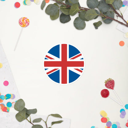 United Kingdom Flag Sticker | Bubble-free Kiss Cut Versatile Durable Water Safe Decorative Add-on for your Car, Laptop, Notebooks and Phones