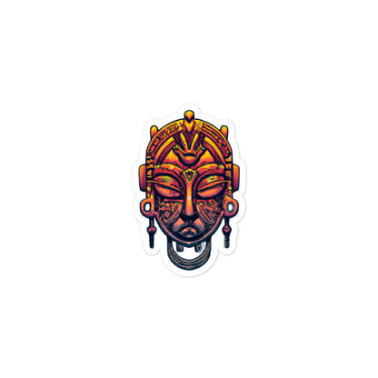 African Mask Sticker | Symbolic Bubble-free Kiss Cut Versatile Durable Decorative Add-on for your Cars, Laptops, Notebooks and Phones