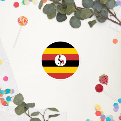 Uganda Flag Sticker | Bubble-free Kiss Cut Versatile Durable Water Safe Decorative Add-on for your Cars, Laptops, Notebooks and Phones