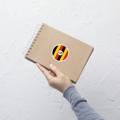 Uganda Flag Sticker | Bubble-free Kiss Cut Versatile Durable Water Safe Decorative Add-on for your Cars, Laptops, Notebooks and Phones