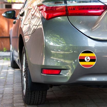 Uganda Flag Sticker | Bubble-free Kiss Cut Versatile Durable Water Safe Decorative Add-on for your Cars, Laptops, Notebooks and Phones