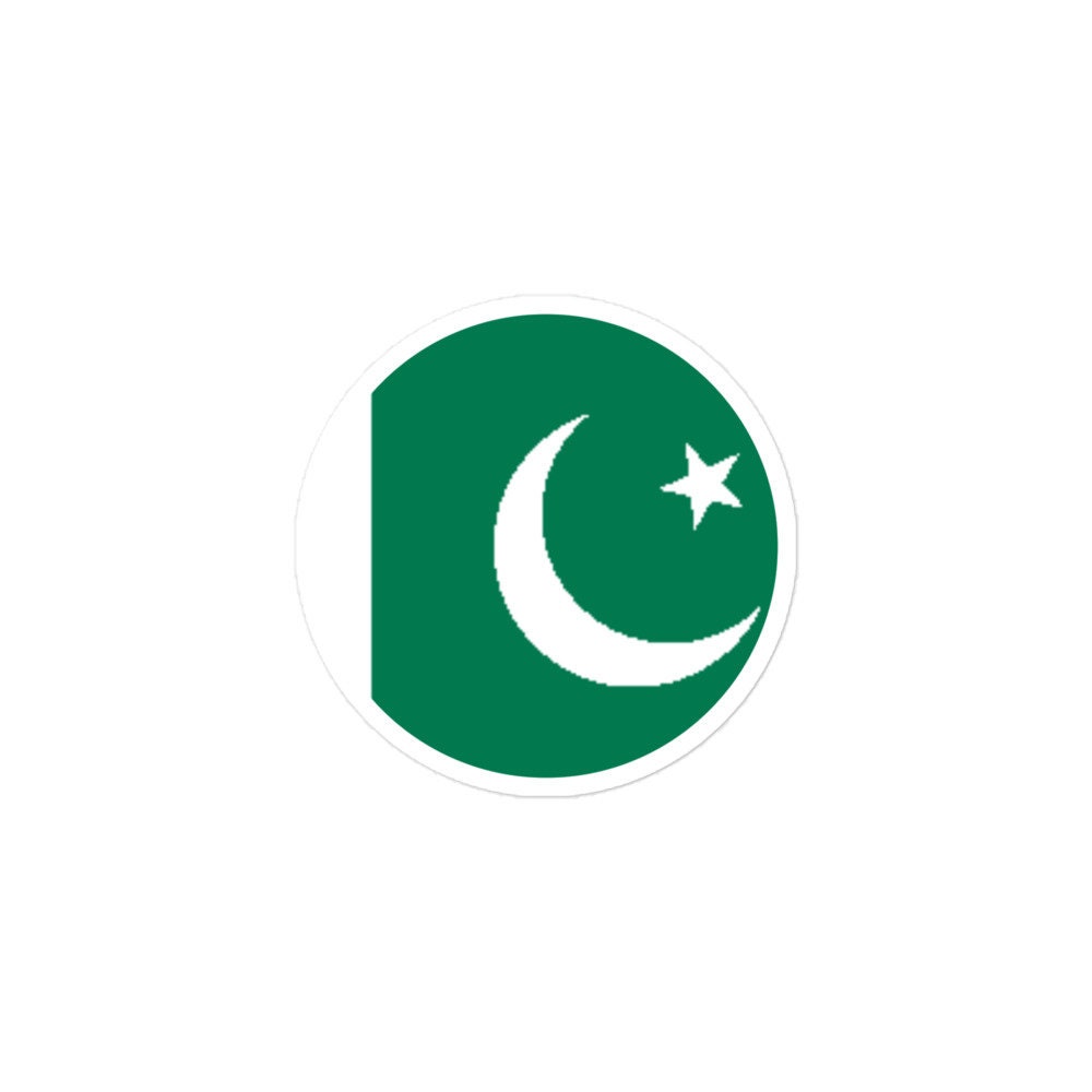 Pakistan Flag Sticker | Bubble-free Kiss Cut Versatile Durable Water Safe Decorative Add-on for your Cars, Laptops, Notebooks and Phones