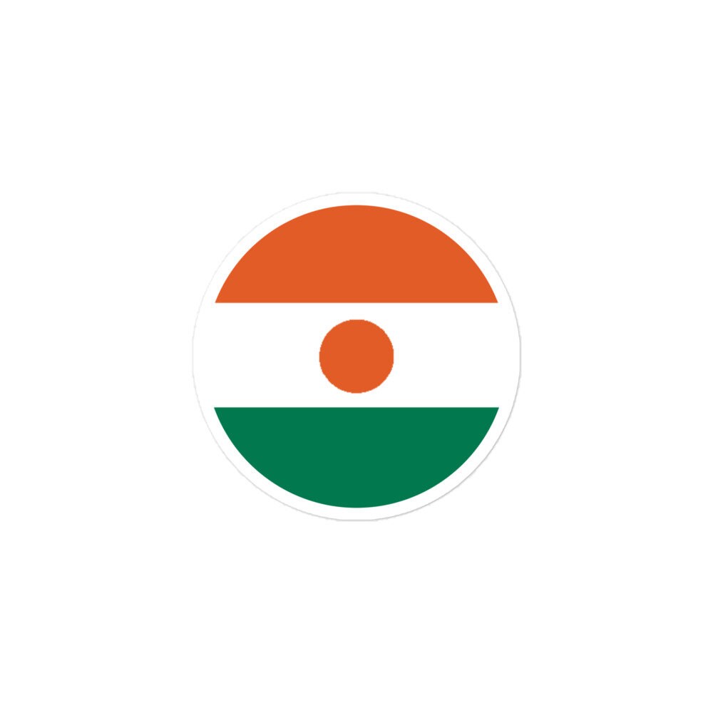 Niger Flag Sticker | Bubble-free Kiss Cut Versatile Durable Water Safe Decorative Add-on for your Cars, Laptops, Notebooks and Phones