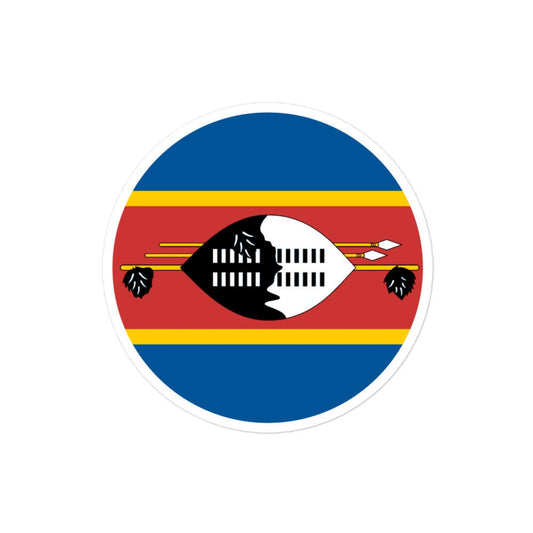 Swaziland Flag Sticker | Bubble-free Kiss Cut Versatile Durable Water Safe Decorative Add-on for your Cars, Laptops, Notebooks and Phones