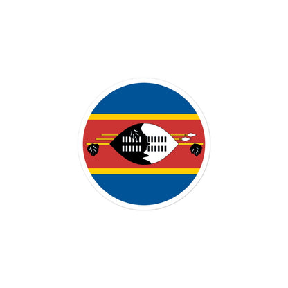 Swaziland Flag Sticker | Bubble-free Kiss Cut Versatile Durable Water Safe Decorative Add-on for your Cars, Laptops, Notebooks and Phones