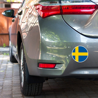 Sweden Flag Sticker | Bubble-free Kiss Cut Versatile Durable Water Safe Decorative Add-on for your Cars, Laptops, Notebooks and Phones