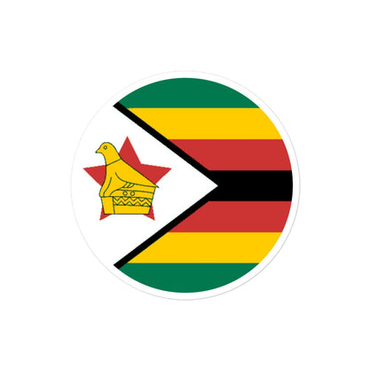 Zimbabwe Flag Sticker | Bubble-free Kiss Cut Versatile Durable Water Safe Decorative Add-on for your Cars, Laptops, Notebooks and Phones