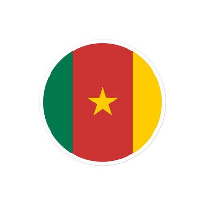 Cameroon Flag Sticker | Bubble-free Kiss Cut Versatile Durable Water Safe Decorative Add-on for your Cars, Laptops, Notebooks and Phones