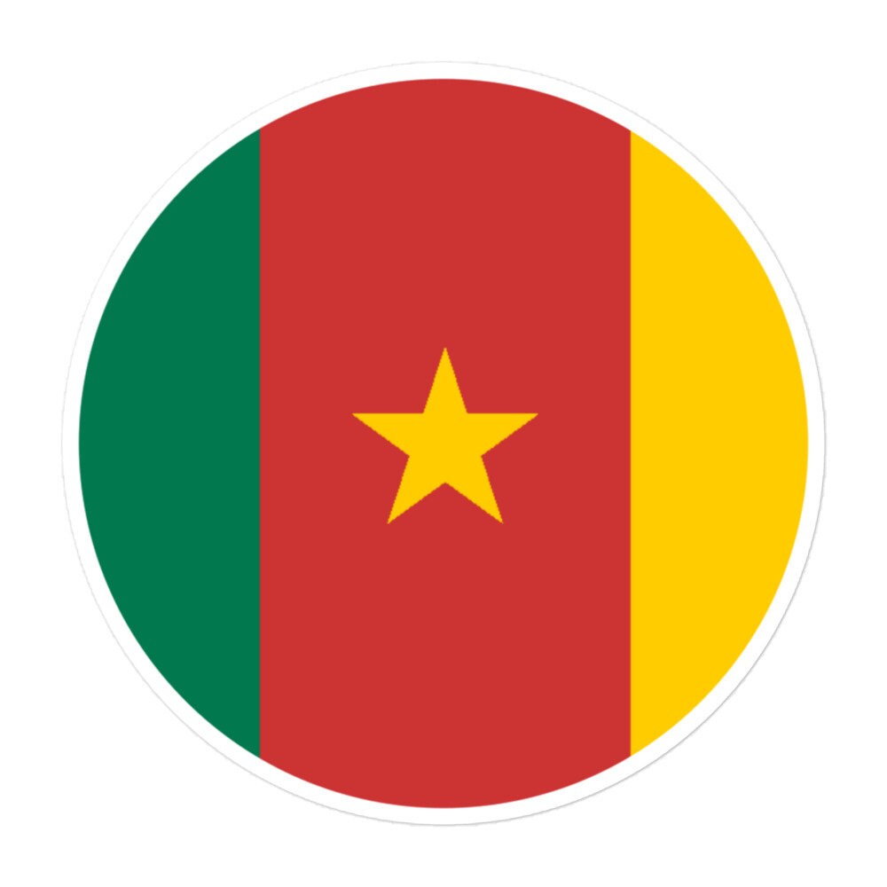 Cameroon Flag Sticker | Bubble-free Kiss Cut Versatile Durable Water Safe Decorative Add-on for your Cars, Laptops, Notebooks and Phones