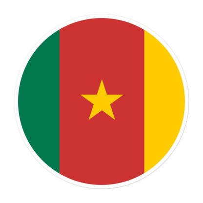 Cameroon Flag Sticker | Bubble-free Kiss Cut Versatile Durable Water Safe Decorative Add-on for your Cars, Laptops, Notebooks and Phones