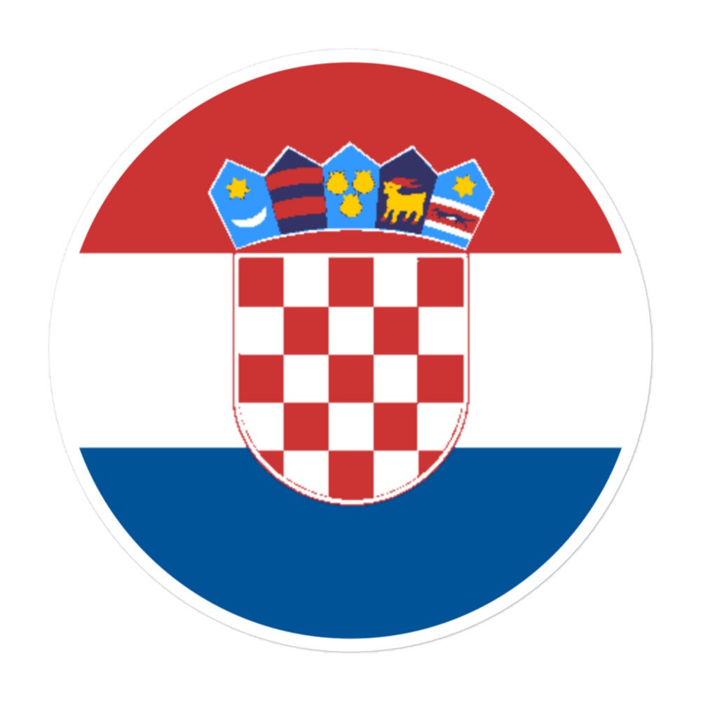 Croatia Flag Sticker | Bubble-free Kiss Cut Versatile Durable Water Safe Decorative Add-on for your Cars, Laptops, Notebooks and Phones