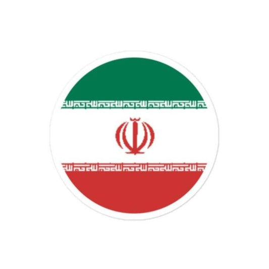 Iran Flag Sticker | Bubble-free Kiss Cut Versatile Durable Water Safe Decorative Add-on for your Cars, Laptops, Notebooks and Phones