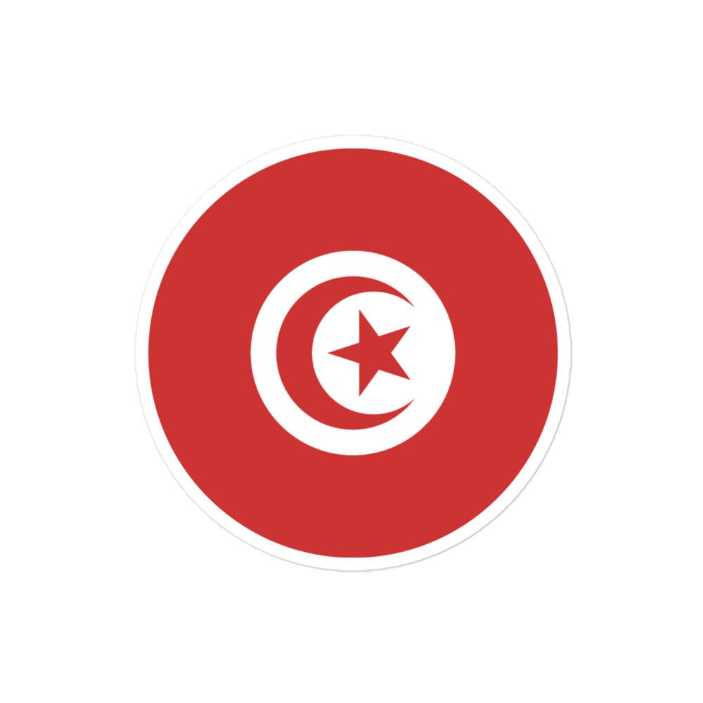 Tunisia Flag Sticker | Bubble-free Kiss Cut Versatile Durable Water Safe Decorative Add-on for your Cars, Laptops, Notebooks and Phones