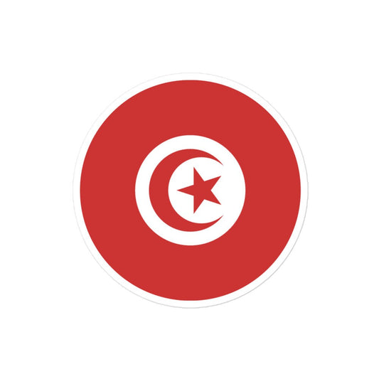 Tunisia Flag Sticker | Bubble-free Kiss Cut Versatile Durable Water Safe Decorative Add-on for your Cars, Laptops, Notebooks and Phones