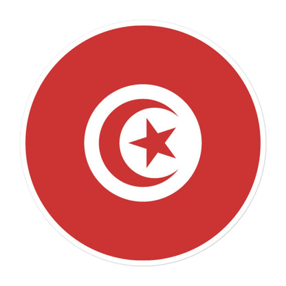 Tunisia Flag Sticker | Bubble-free Kiss Cut Versatile Durable Water Safe Decorative Add-on for your Cars, Laptops, Notebooks and Phones