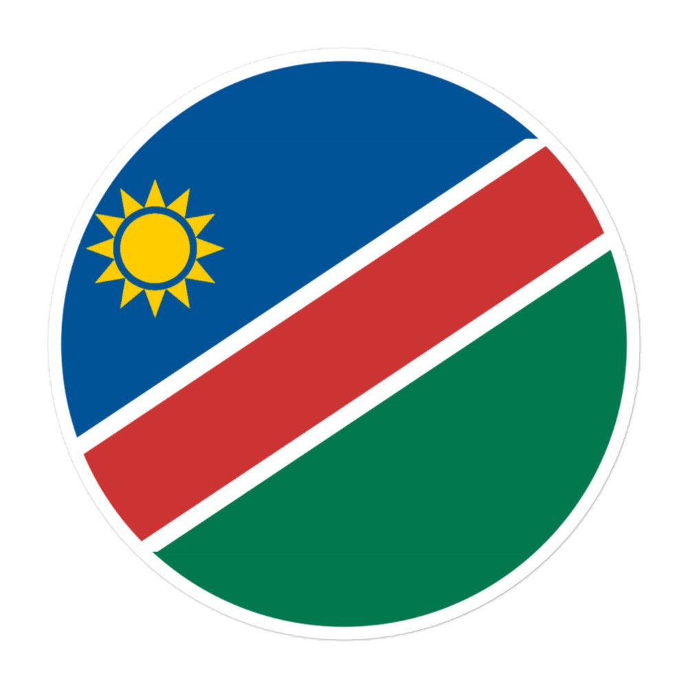 Namibia Flag Sticker | Bubble-free Kiss Cut Versatile Durable Water Safe Decorative Add-on for your Cars, Laptops, Notebooks and Phones