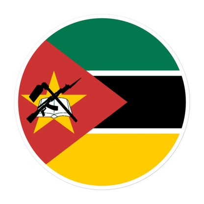 Mozambique Flag Sticker | Bubble-free Kiss Cut Versatile Durable Water Safe Decorative Add-on for your Cars, Laptops, Notebooks and Phones