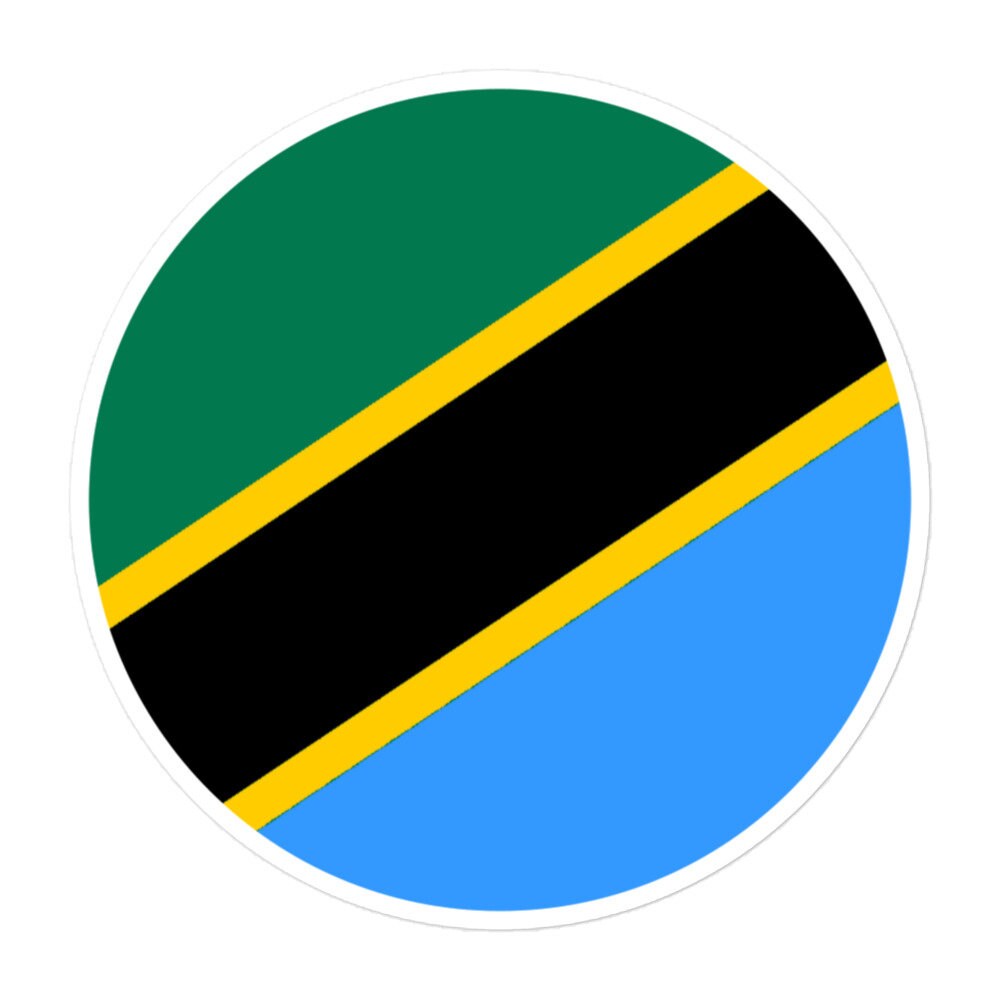 Tanzania Flag Sticker | Bubble-free Kiss Cut Versatile Durable Water Safe Decorative Add-on for your Cars, Laptops, Notebooks and Phones