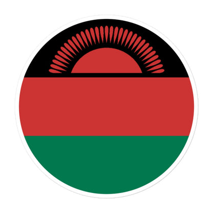 Malawi Flag Sticker | Bubble-free Kiss Cut Versatile Durable Water Safe Decorative Add-on for your Cars, Laptops, Notebooks and Phones