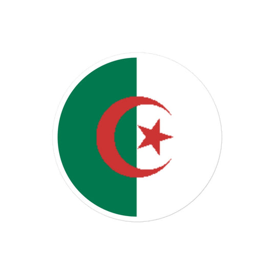 Algeria Flag Sticker | Bubble-free Kiss Cut Versatile Durable Water Safe Decorative Add-on for your Cars, Laptops, Notebooks and Phones