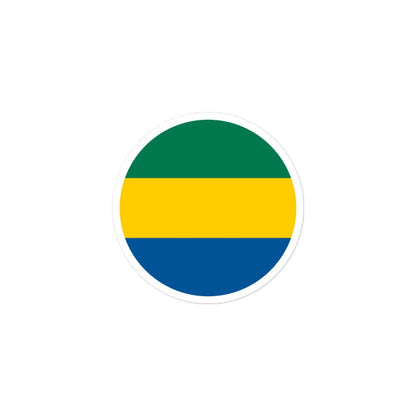 Gabon Flag Sticker | Bubble-free Kiss Cut Versatile Durable Water Safe Decorative Add-on for your Cars, Laptops, Notebooks and Phones