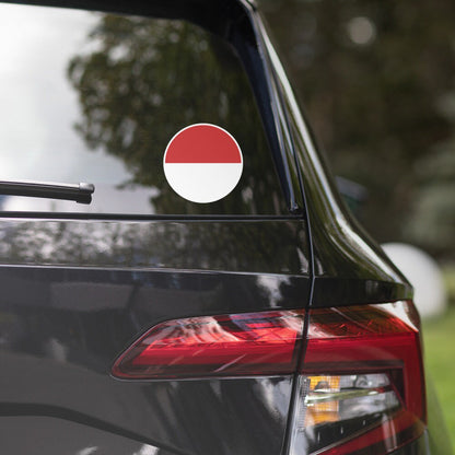 Indonesia Flag Sticker | Bubble-free Kiss Cut Versatile Durable Water Safe Decorative Add-on for your Cars, Laptops, Notebooks and Phones