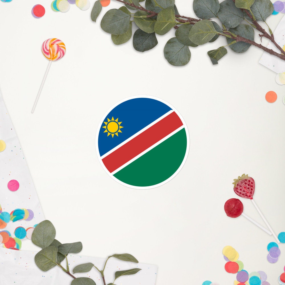 Namibia Flag Sticker | Bubble-free Kiss Cut Versatile Durable Water Safe Decorative Add-on for your Cars, Laptops, Notebooks and Phones