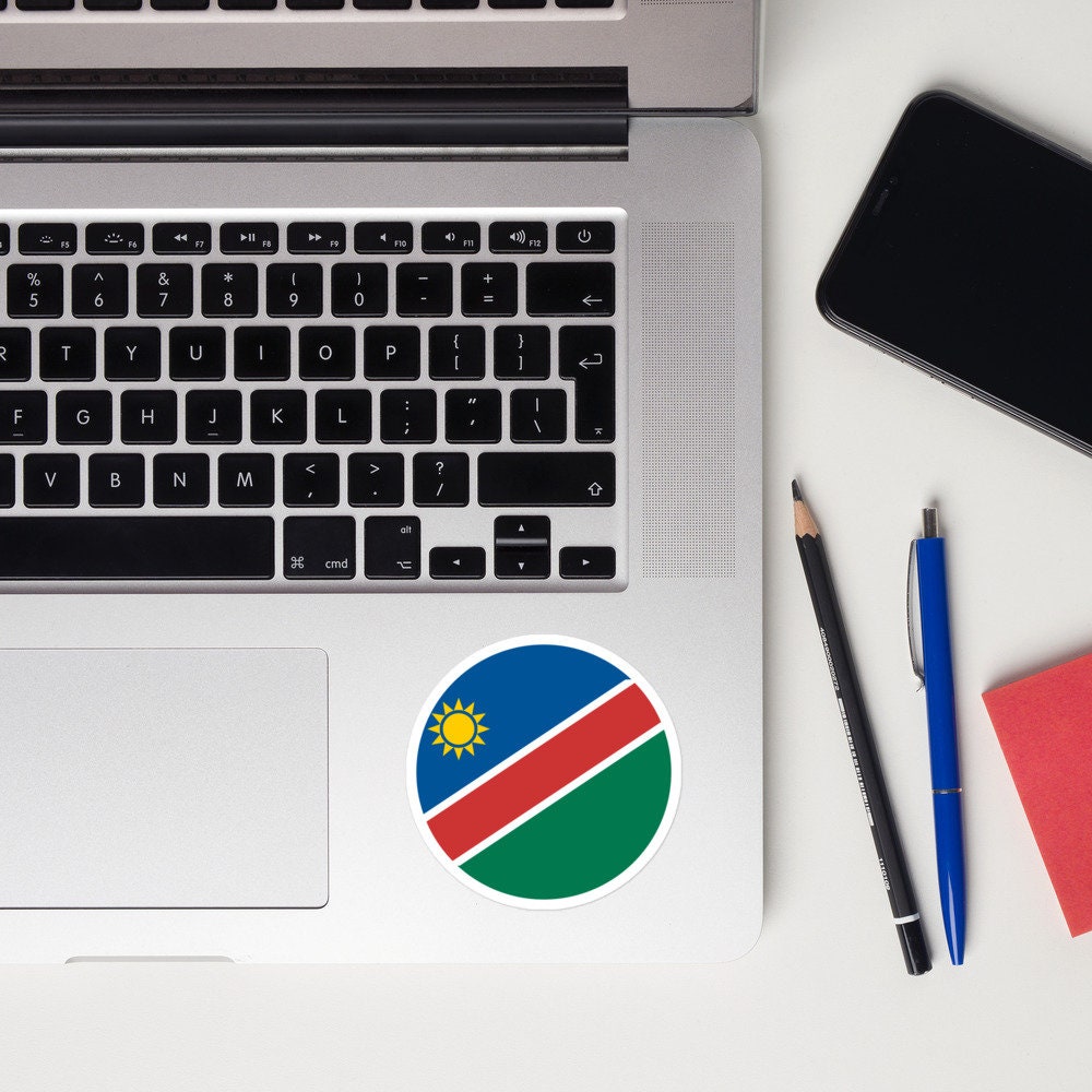 Namibia Flag Sticker | Bubble-free Kiss Cut Versatile Durable Water Safe Decorative Add-on for your Cars, Laptops, Notebooks and Phones