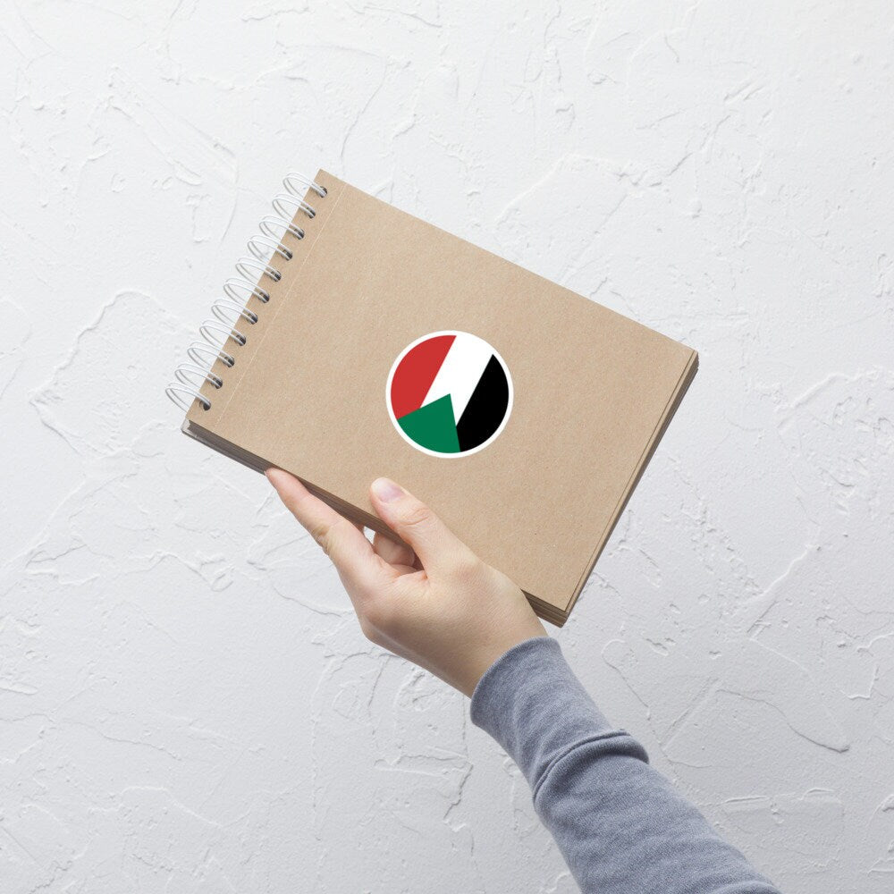 Sudan Flag Sticker | Bubble-free Kiss Cut Versatile Durable Water Safe Decorative Add-on for your Cars, Laptops, Notebooks and Phones