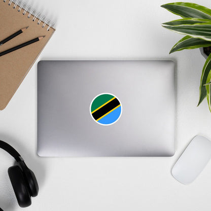 Tanzania Flag Sticker | Bubble-free Kiss Cut Versatile Durable Water Safe Decorative Add-on for your Cars, Laptops, Notebooks and Phones