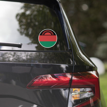 Malawi Flag Sticker | Bubble-free Kiss Cut Versatile Durable Water Safe Decorative Add-on for your Cars, Laptops, Notebooks and Phones