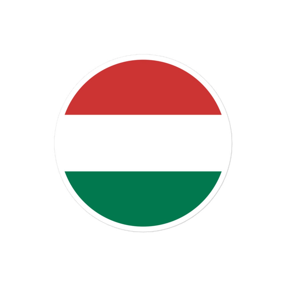 Hungary Flag Sticker | Bubble-free Kiss Cut Versatile Durable Water Safe Decorative Add-on for your Cars, Laptops, Notebooks and Phones