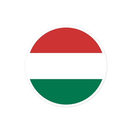 Hungary Flag Sticker | Bubble-free Kiss Cut Versatile Durable Water Safe Decorative Add-on for your Cars, Laptops, Notebooks and Phones