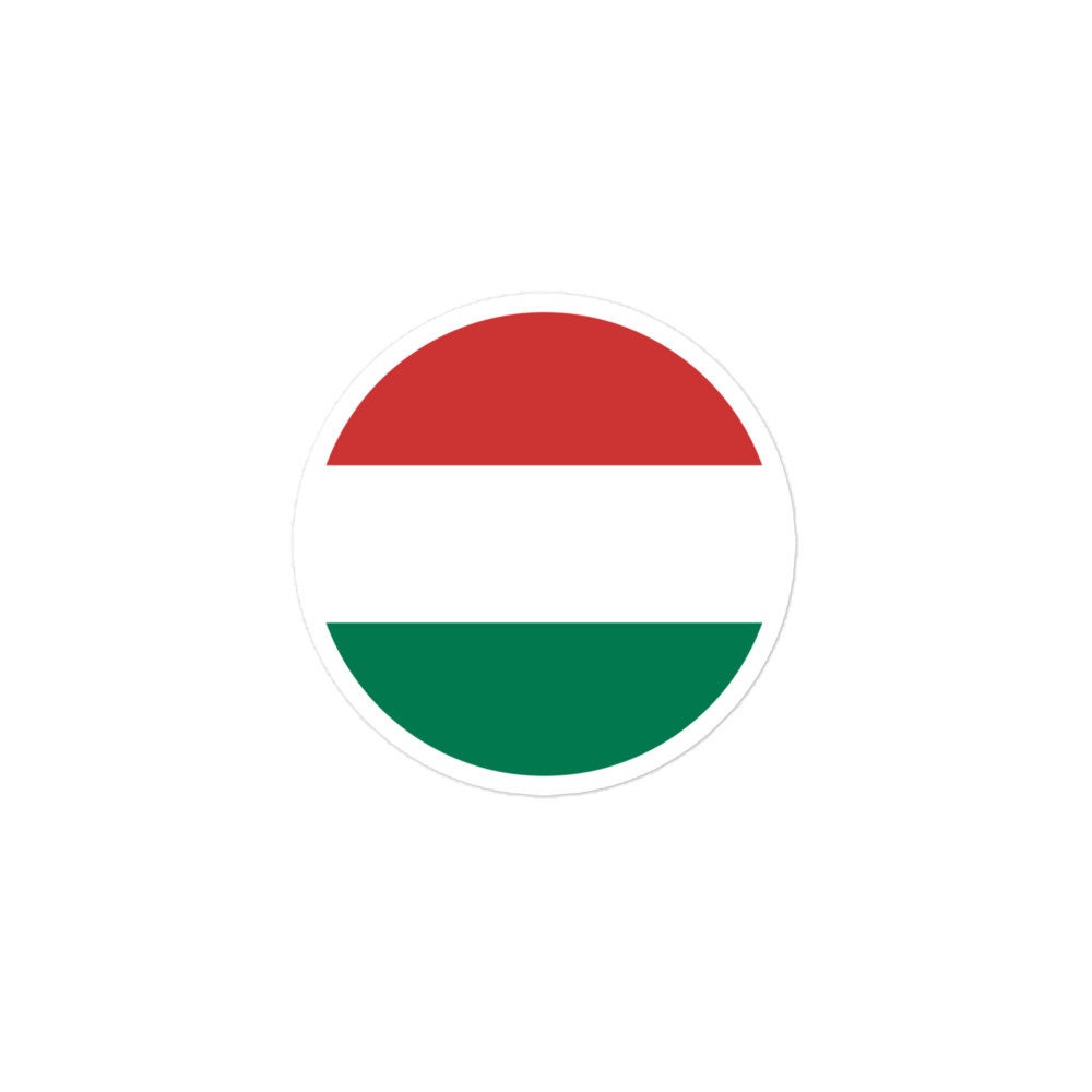 Hungary Flag Sticker | Bubble-free Kiss Cut Versatile Durable Water Safe Decorative Add-on for your Cars, Laptops, Notebooks and Phones