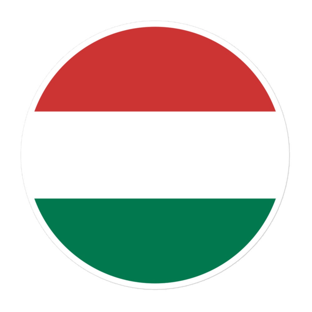 Hungary Flag Sticker | Bubble-free Kiss Cut Versatile Durable Water Safe Decorative Add-on for your Cars, Laptops, Notebooks and Phones