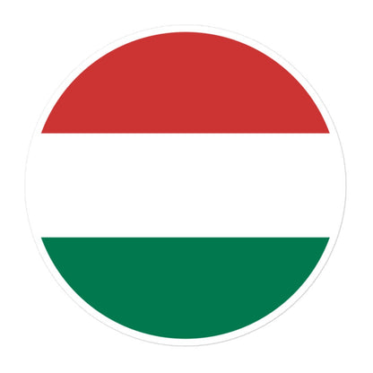 Hungary Flag Sticker | Bubble-free Kiss Cut Versatile Durable Water Safe Decorative Add-on for your Cars, Laptops, Notebooks and Phones