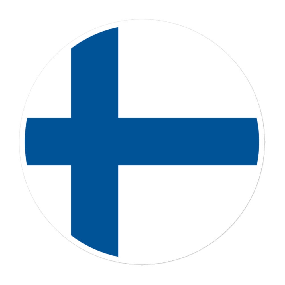 Finland Flag Sticker | Bubble-free Kiss Cut Versatile Durable Water Safe Decorative Add-on for your Cars, Laptops, Notebooks and Phones