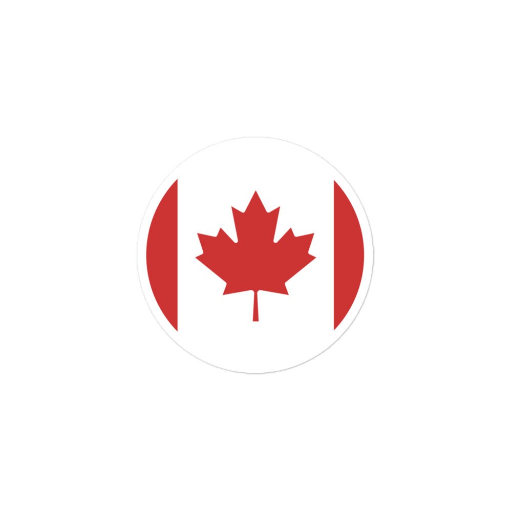 Canada Flag Sticker | Bubble-free Kiss Cut Versatile Durable Water Safe Decorative Add-on for your Cars, Laptops, Notebooks and Phones