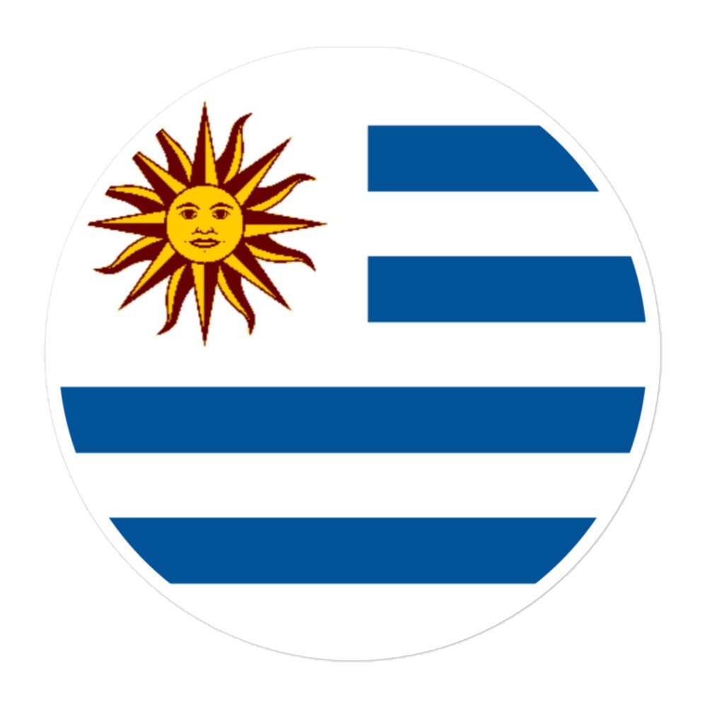 Uruguay Flag Sticker | Bubble-free Kiss Cut Versatile Durable Water Safe Decorative Add-on for your Cars, Laptops, Notebooks and Phones