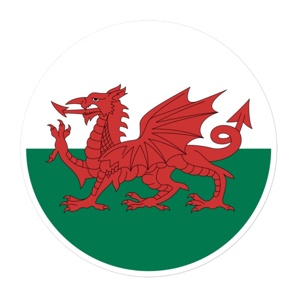 Wales Flag Sticker | Bubble-free Kiss Cut Versatile Durable Water Safe Decorative Add-on for your Cars, Laptops, Notebooks and Phones