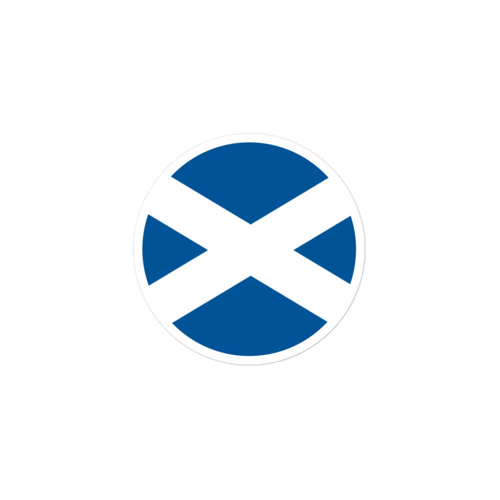 Scotland Flag Sticker | Bubble-free Kiss Cut Versatile Durable Water Safe Decorative Add-on for your Cars, Laptops, Notebooks and Phones