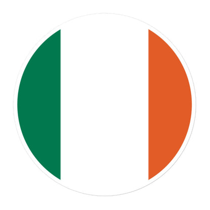 Ireland Flag Sticker | Bubble-free Kiss Cut Versatile Durable Water Safe Decorative Add-on for your Cars, Laptops, Notebooks and Phones